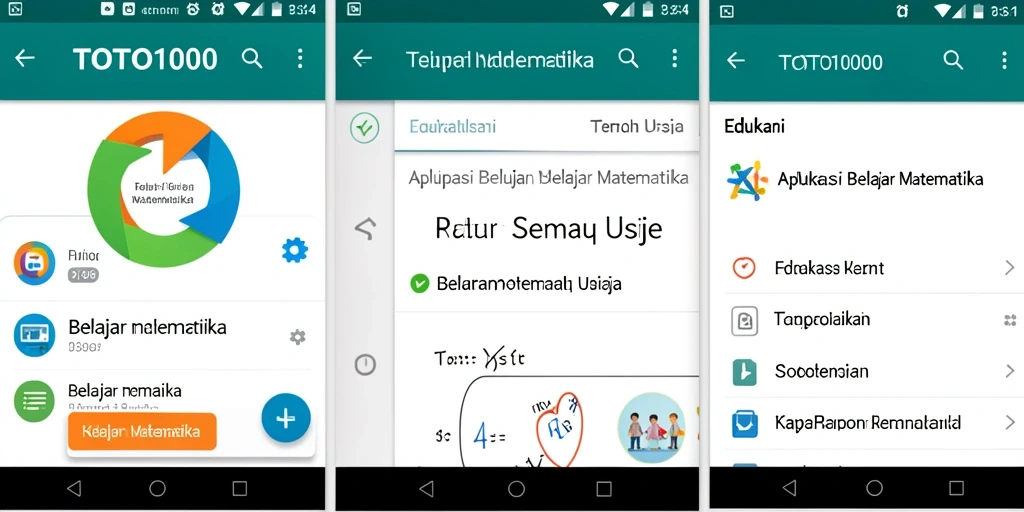 Tampilan antarmuka TOTO1000 yang menarik untuk belajar matematika.